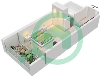 Bellavista - Studio Apartments Unit B04-Floor 4-31 Floor plan