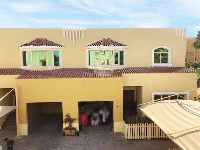 EUROPEAN FAMILY ONLY!!! CHARMING 4 BEDROOM COMPOUND VILLA WITH SWIMMING POOL FOR RENT IN MOHAMMED BIN ZAYED CITY