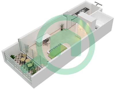 Bellavista - Studio Apartments Unit B05-Floor 32,33 Floor plan