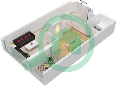 Bellavista - 1 Bedroom Apartment Unit B09-FLOOR 32,33 Floor plan