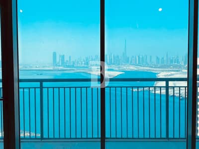 3 Bedroom Flat for Rent in Dubai Creek Harbour, Dubai - Burj Khalifa & Sea View | Chiller Free