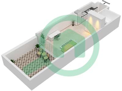 Bellavista - Studio Apartments Unit C13- Floor 4 Floor plan