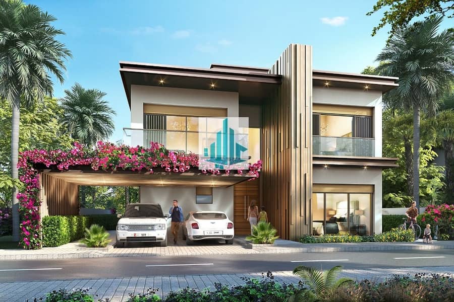 own your luxury 3BR Townhouse in fully water covered community in Damac Lagoons with an easy payment plan