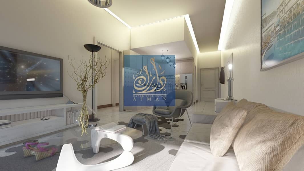 Own your apartment with a swimming pool and installments with the developer over seven years