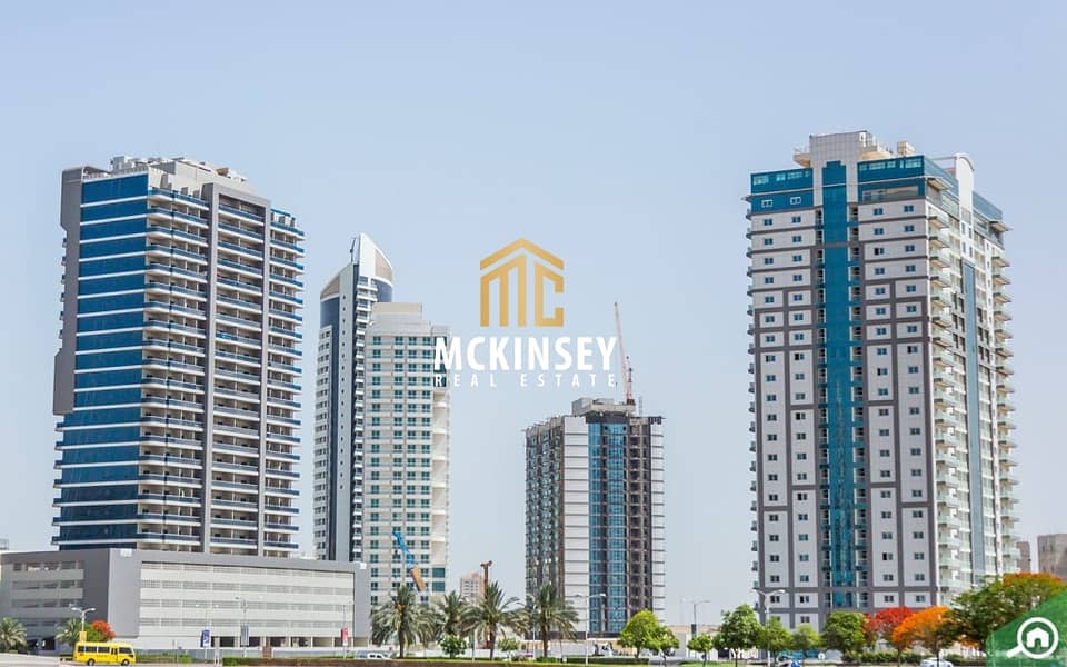 شقة في أوليمبك بارك 3،برج أولمبيك بارك،مدينة دبي الرياضية 2 غرف 800000 درهم - 5749451