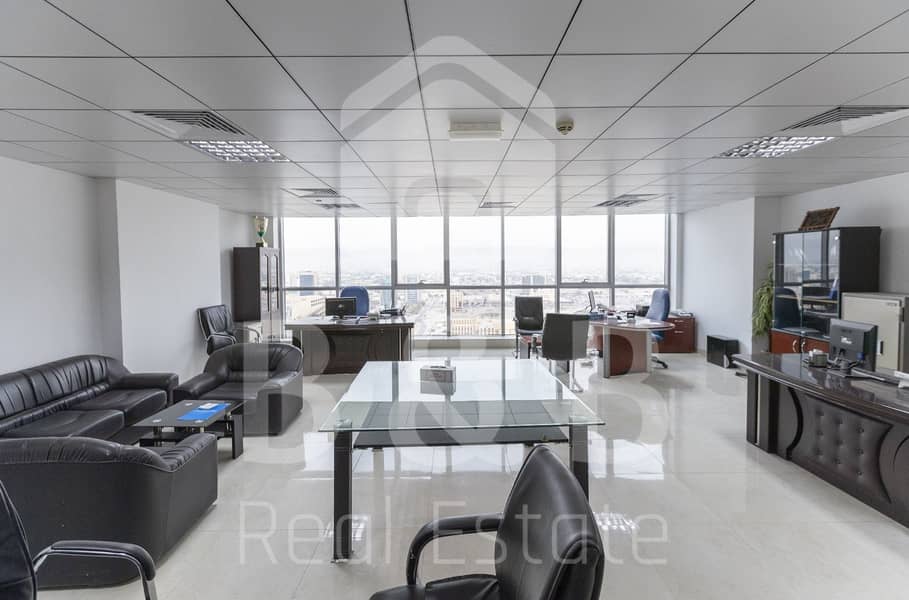 Nicely Furnished Office - Great View - Huge Size