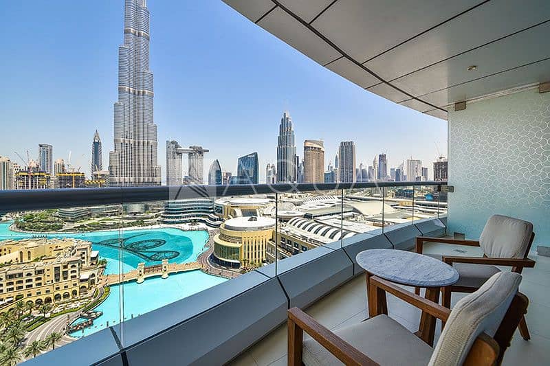 Burj Khalifa and Fountain Views | Study Room