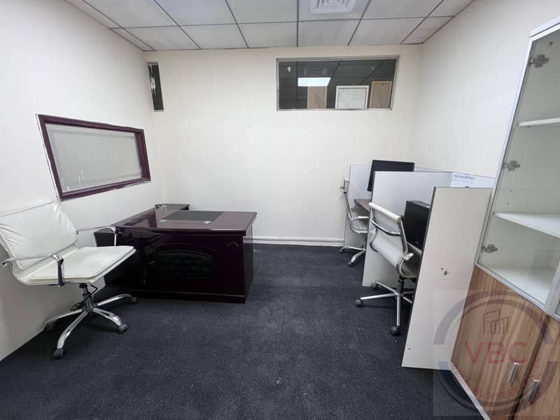Fully Furnished Office 120 Sft office with ejari for a year