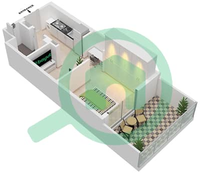 Azizi Berton - Studio Apartment Type/unit 2/21 FLOOR 1 Floor plan