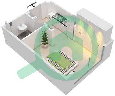 Azizi Berton - Studio Apartment Type/unit 4/29 FLOOR 1-6 Floor plan