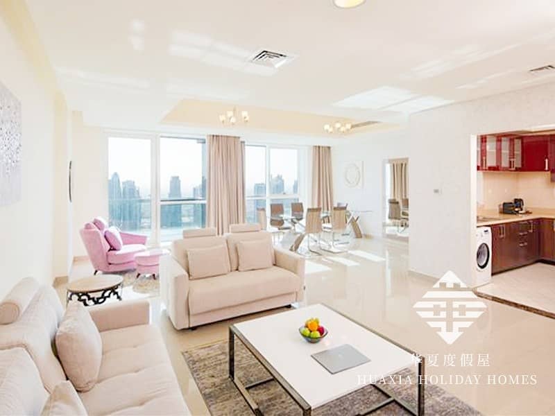 位于迪拜码头，巴塞洛公寓 2 卧室的酒店式公寓 24999 AED - 5239772