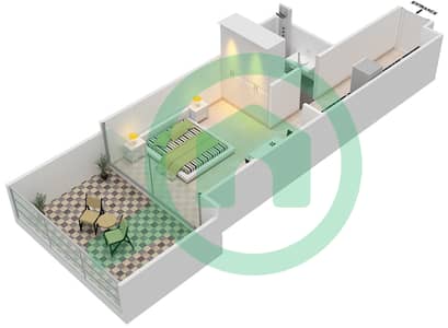 洛雷托公寓1B楼 - 单身公寓类型Y POOL DECK戶型图