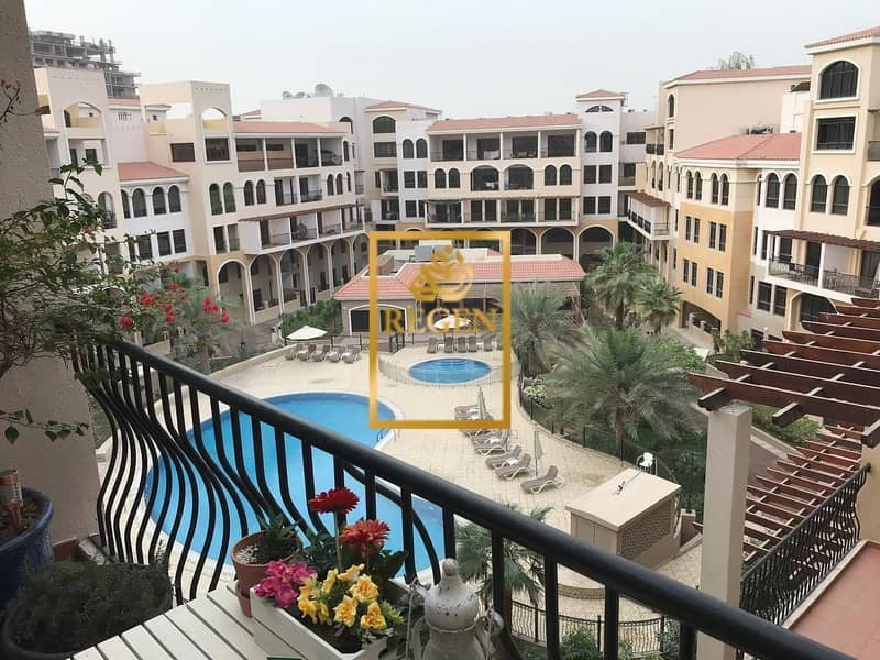 Duplex Pool View -  One Bedroom Hall Apartment For Sale in Fortunato At JVC