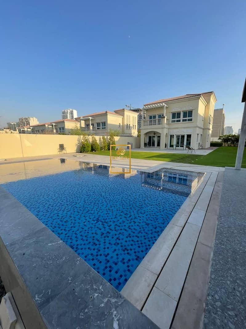 Swimming Pool + 2BR Nakheel Villa Available for RENT in District 16 - JVC