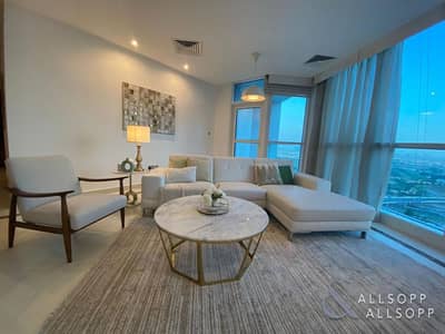 3 Bedroom Flat for Rent in Dubai Marina, Dubai - Furnished | Golf Course Views | 3 Bedrooms
