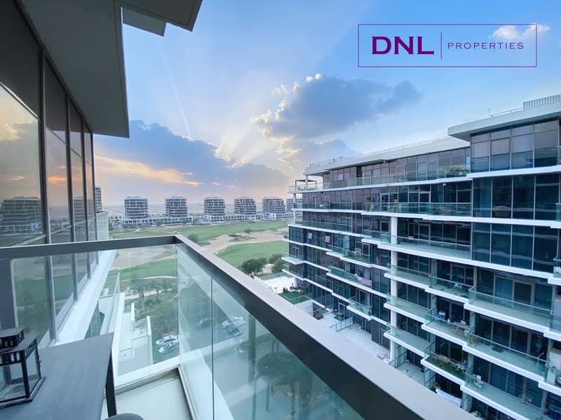 DAMAC HILLS | Golf View | Fully Furnished 1BR Apt