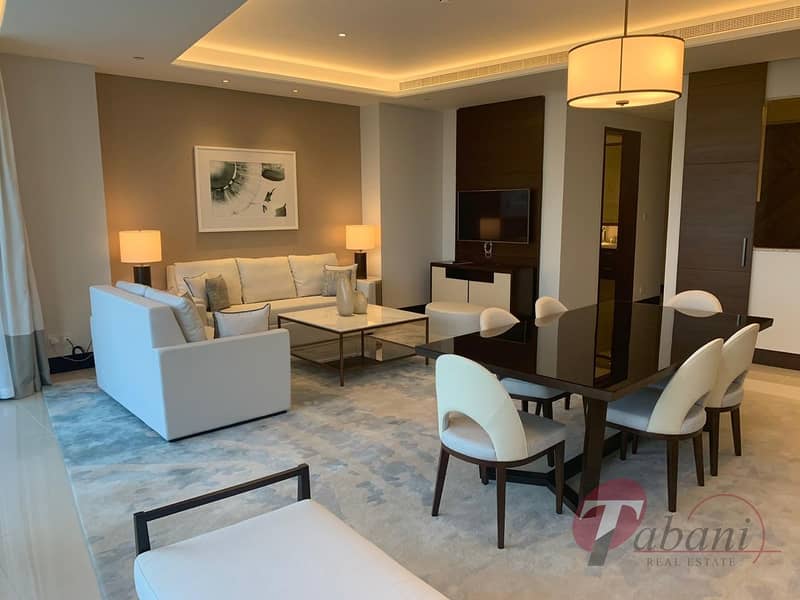 Furnished |Full Burj and Fountain View | High Floor