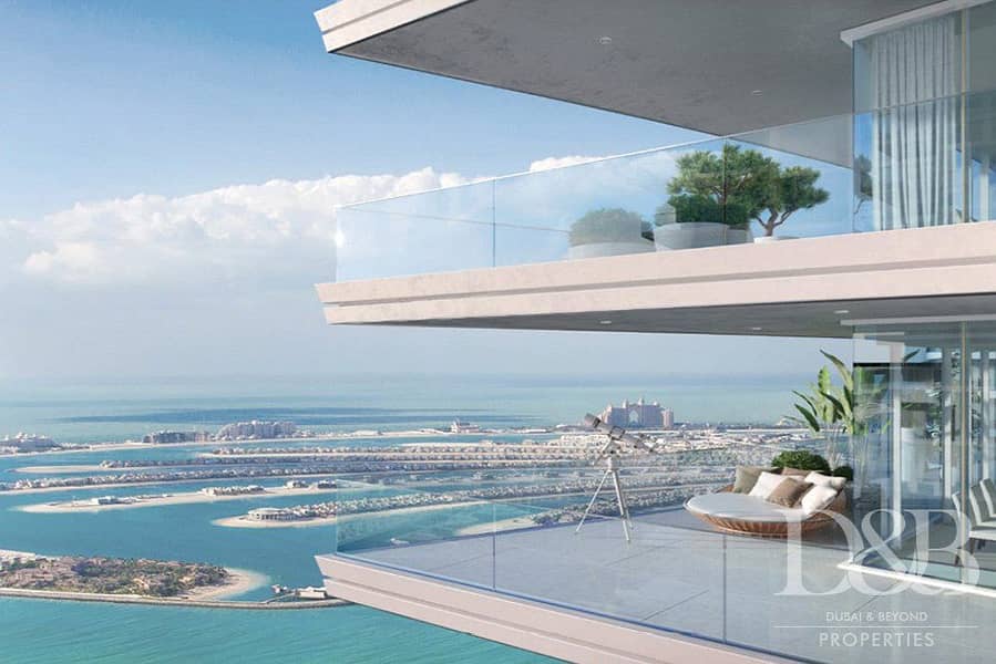 位于迪拜港，艾玛尔海滨社区，海滩风光公寓小区 4 卧室的顶楼公寓 10500000 AED - 5473360