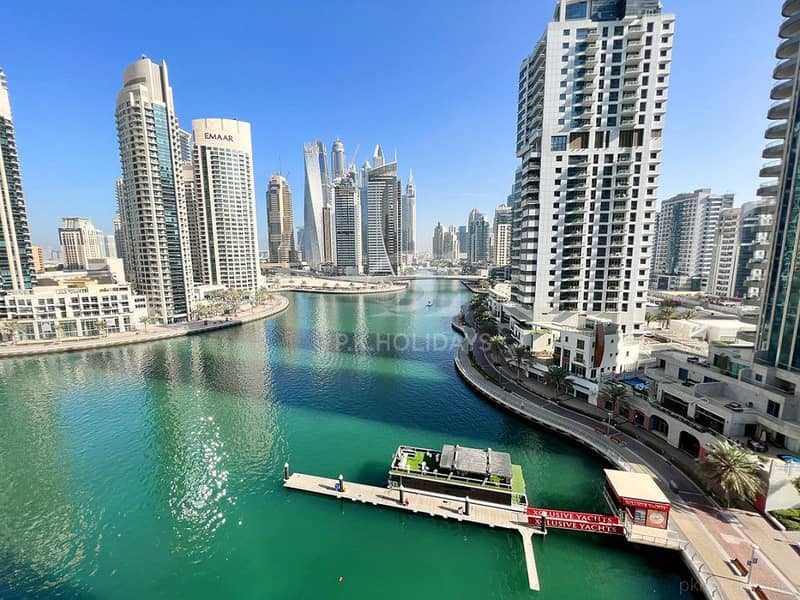 位于迪拜码头，滨海景观大厦，滨海景观大厦B座 1 卧室的公寓 8000 AED - 4716345