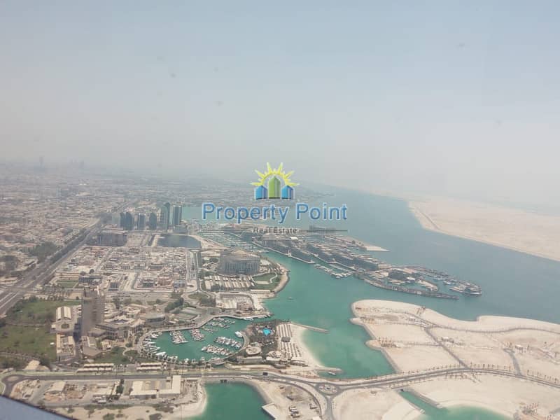 No Commission | Full Sea View | Luxurious 2-bedroom Apartment | Parking and Facilities | Etihad Towers