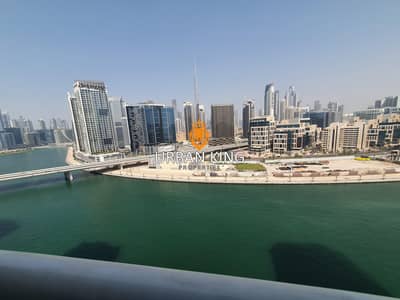 3 Bedroom Apartment for Rent in Business Bay, Dubai - Full Canal & Burj View | Last Unit | Lower Floor