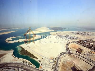 2 Bedroom Apartment for Sale in Al Reem Island, Abu Dhabi - High floor Full sea View Apartment with Maid Room