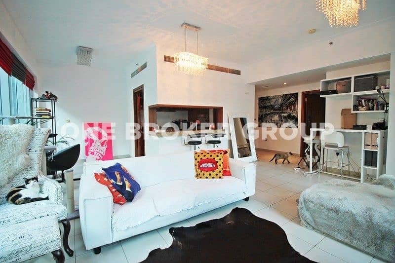 位于迪拜码头，滨海长廊公寓，谢玛拉大厦 1 卧室的公寓 1340000 AED - 5786335