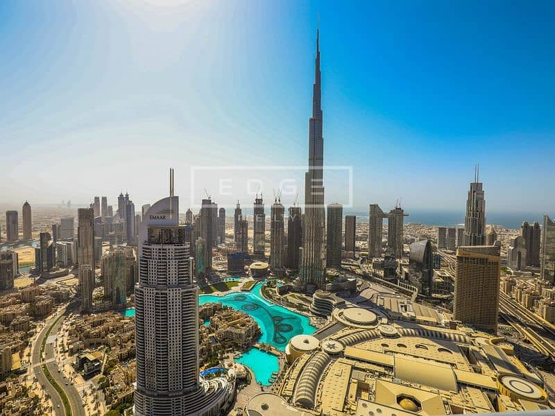 Biggest Layout| 2BR+Study|Full Burj Khalifa View