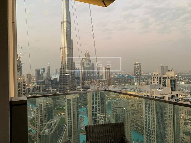 Luxurious 3BR W/ Full Burj Khalifa and Fountain View