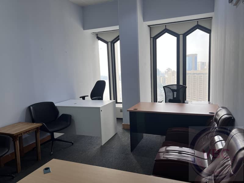 Direct from owner, 250 Sft Fully furnished office with direct sea view for only AED 27,000  yearly