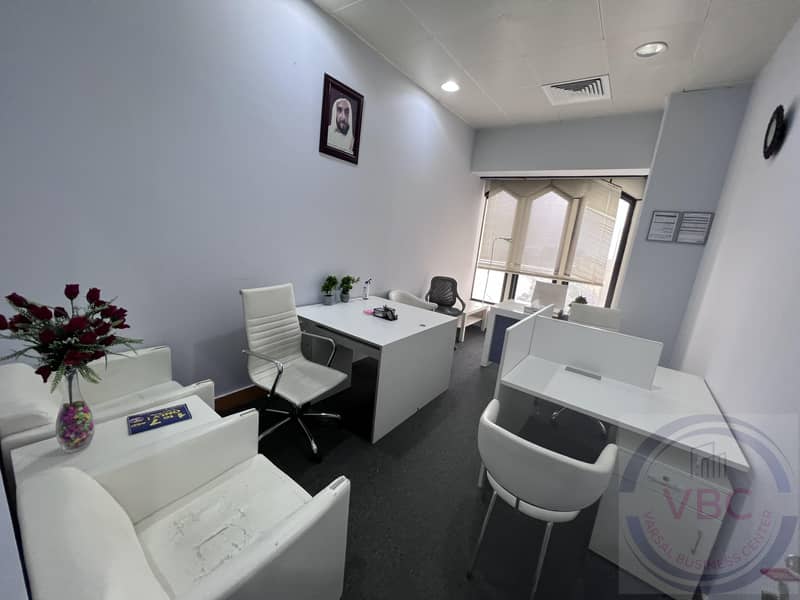 Deal of the Month 250 Sqft  Office AED 26,000 for a year,All Facilities included.