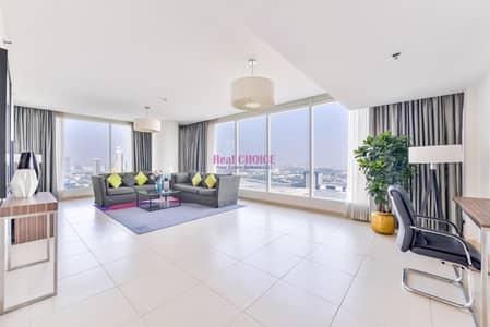شقة فندقية 2 غرفة نوم للايجار في شارع الشيخ زايد، دبي - شقة فندقية في برج نسيمة شارع الشيخ زايد 2 غرف 155000 درهم - 5649569