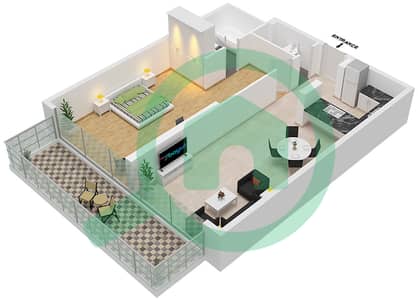 琪亚拉公寓 - 1 卧室公寓单位6-FLOOR-3戶型图