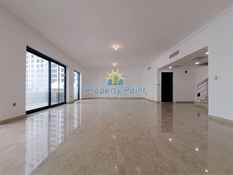 Large  Balcony | Newly Renovated 3-bedroom Duplex Unit | Maids Rm | Parking | near to Corniche