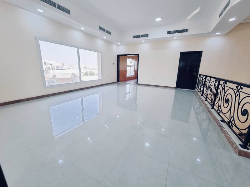 5BR Independent duplex villa in Seyouh with two Majlas,3 living halls  and big garden land area 30000 sqft