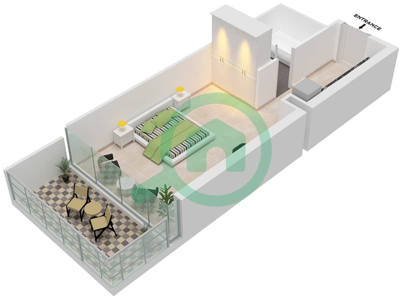 琪亚拉公寓 - 公寓单位10-FLOOR-4-19戶型图 Floor-4-19 interactive3D