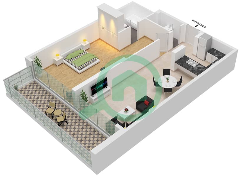 Kiara -  Apartment Unit 5-FLOOR-20-21 Floor plan Floor-20-21 interactive3D