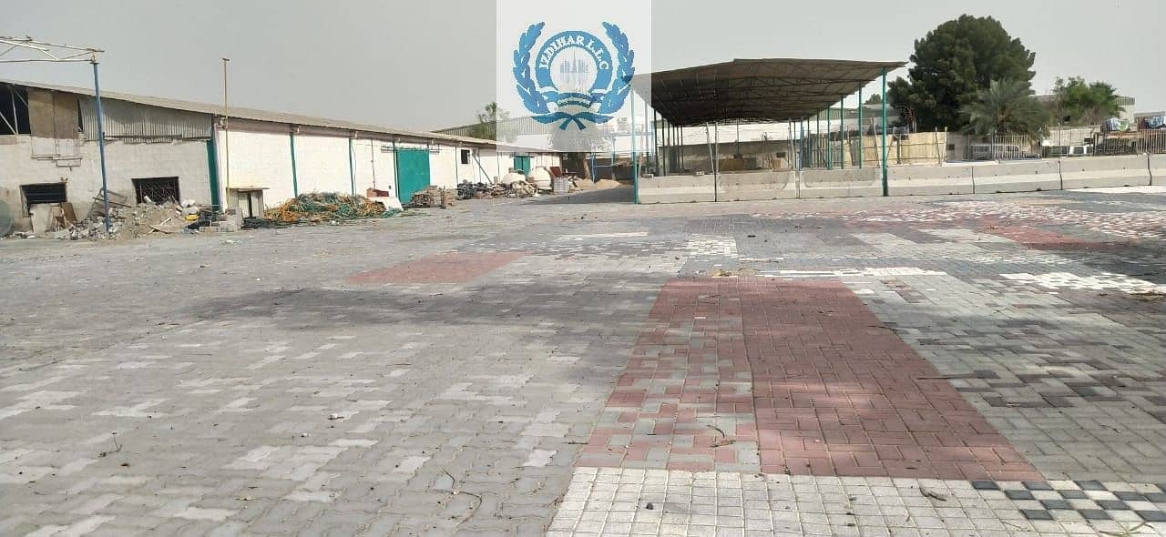 Huge land And Nine Labor Rooms In Industrial Area Six Sharjah With Fully Interlog