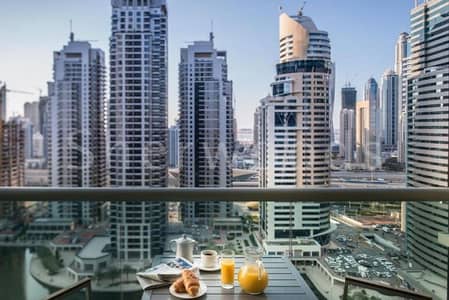 1 Bedroom Hotel Apartment for Rent in Jumeirah Lake Towers (JLT), Dubai - Large Layout|Fully Furnished|Lake View|All Bills Included