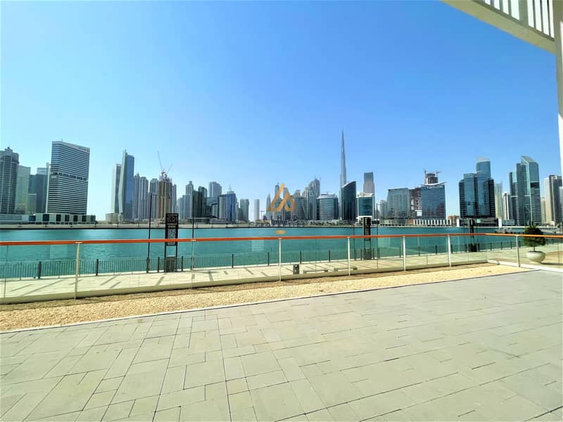 100% Available | Canal & Burj Full View | Big Covered Terrace