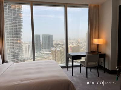 3 Bedroom Hotel Apartment for Sale in Downtown Dubai, Dubai - Burj Khalifa And Sea View | Brandnew | High Floor