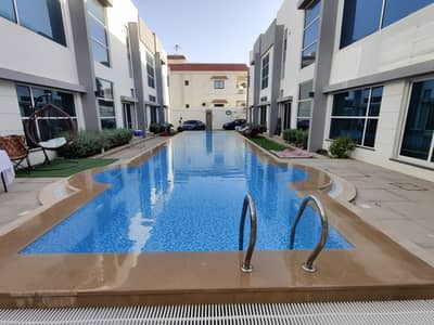 1 Bedroom Villa for Rent in Mirdif, Dubai - GRAND OFFER FOR 1BHK DUPLEX VILLA WITH SHARING SWIMMING POOL 1 CAR PARKING SHARING GYM 2 WAHROOM LUXRIOUS FINSHING RENT 45K
