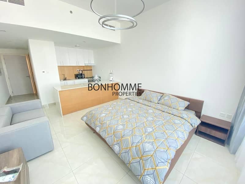 Bright Fully Furnished Studio With Big Balcony