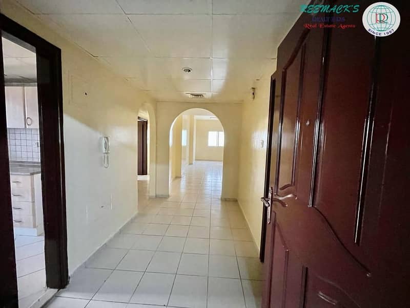 2 B/R HALL FLAT WITH SPLIT DUCTED A/C AVAILABLE IN AL GHUWAIR AREA SAME BUILDING  OF MADINA SUPERMARKET