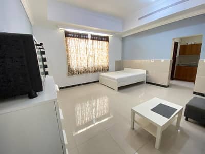 Studio for Rent in Khalifa City, Abu Dhabi - Monthly 2900 Fully Furnished Studio Separate kitchen Proper Washroom Near Safeer Mall In KCA