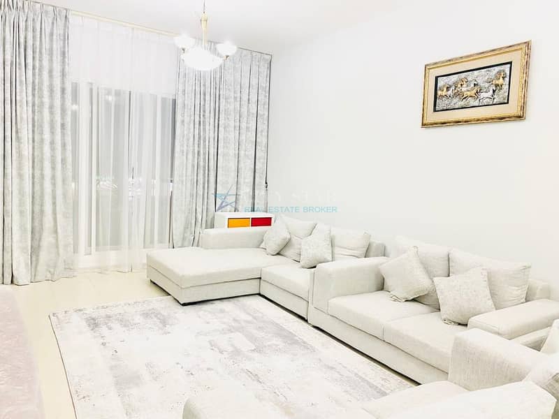 Furnished 2 BR, 2  bathrooms & balconies