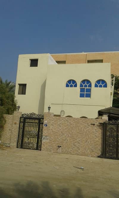 6 Bedroom Villa for Sale in Al Nuaimiya, Ajman - Villa for sale in Ajman Nuaimia An area of 6400 feet The two-storey villa is fully maintained, consisting of 6 rooms, a majlis, a hall, monsters, and air conditioners The villa is rented for 85,000 dirhams Very special location, the villa is a residential