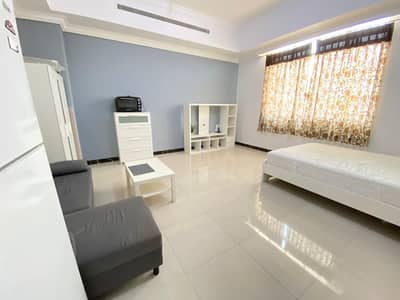Studio for Rent in Khalifa City, Abu Dhabi - Luxury Furnished Studio Flexible Payments Near Safeer Mall KCA