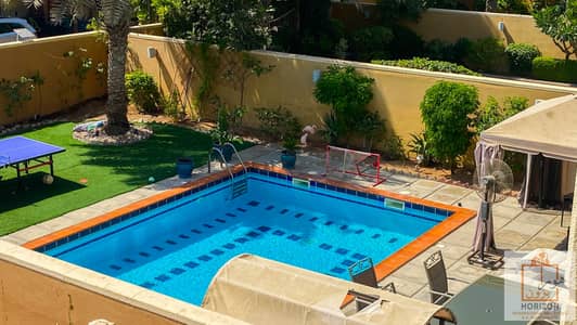 5 Bedroom Villa for Rent in Abu Dhabi Gate City (Officers City), Abu Dhabi - Villa 5 Master room | Balcony & Terrace | Swim pool