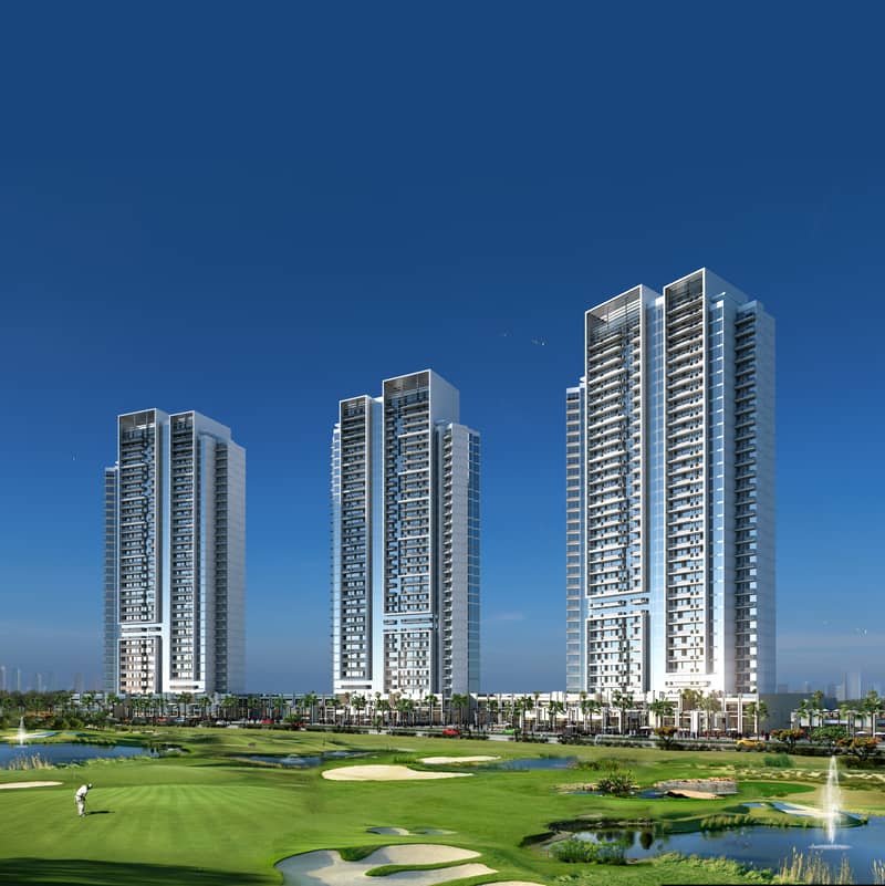 Bellavista Carson at DAMAC Hills Versatile apartments in an established golf course community